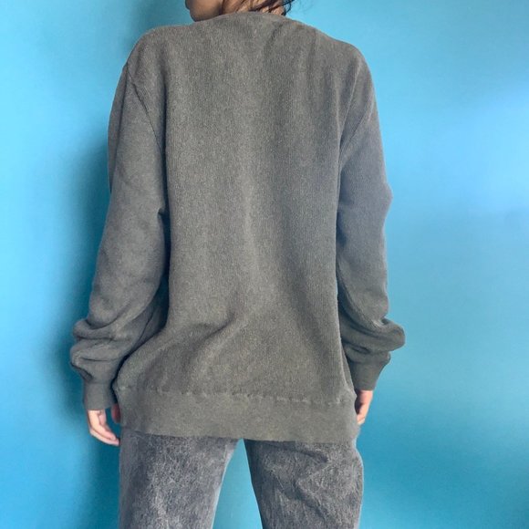 Polo by Ralph Lauren Grey V-Neck Sweater - Picture 3 of 4